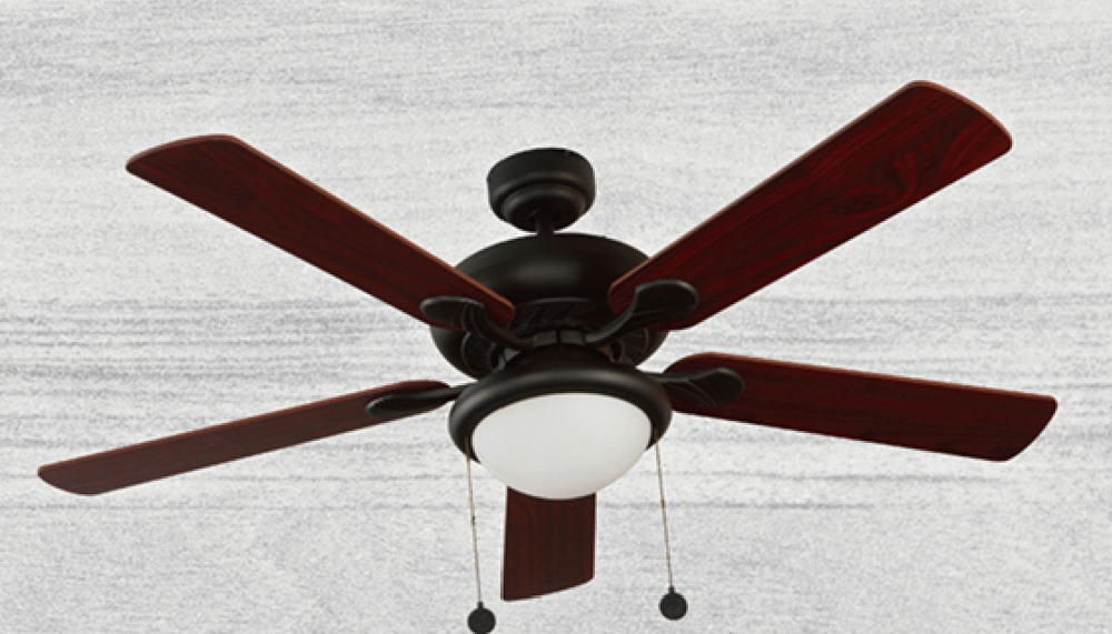 Noitavonne 52" Ceiling Fan - Steel Dark Brown Finish